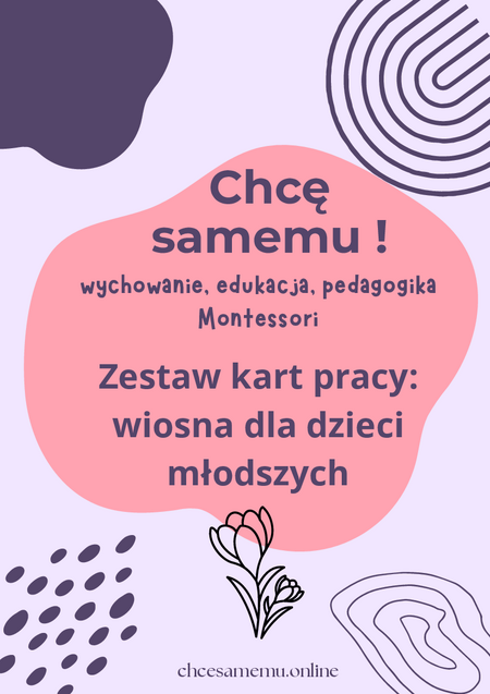 Zestaw kart pracy dla dzieci młodszych: wiosna