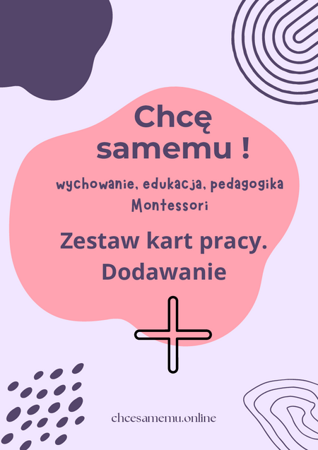 Zestaw kart pracy. Dodawanie