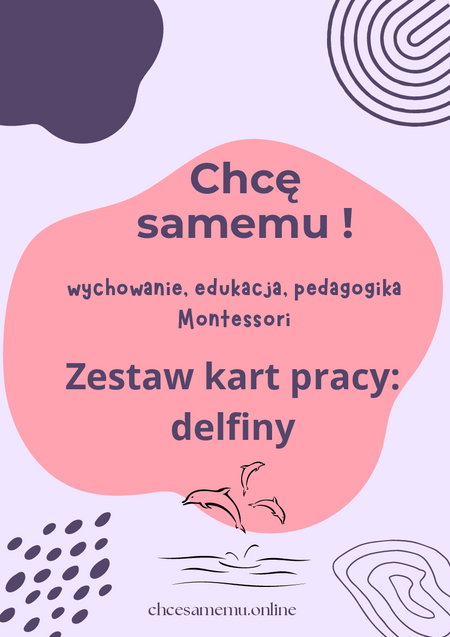 Zestaw kart pracy: delfiny