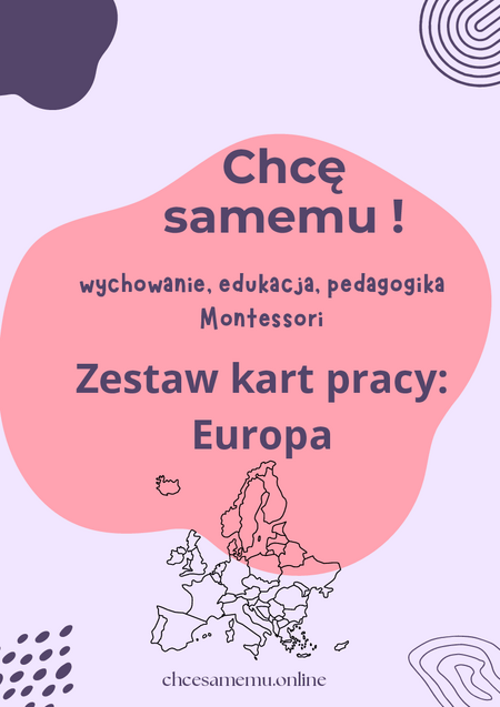 Zestaw kart pracy: Europa