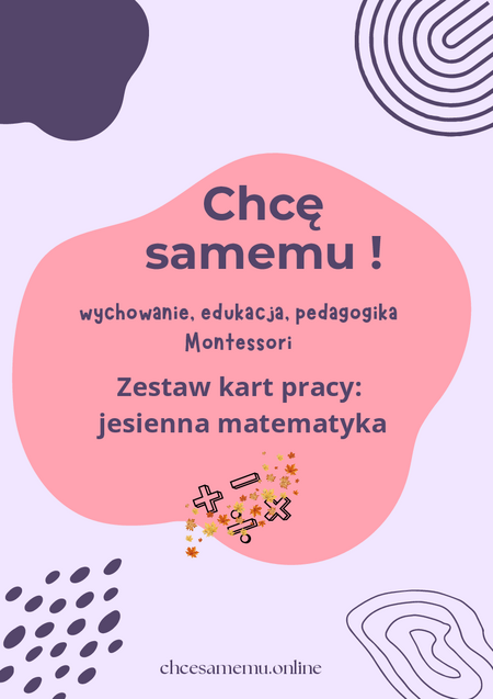 Zestaw kart pracy: jesienna matematyka