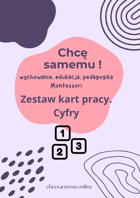 Zestaw kart pracy. Cyfry 