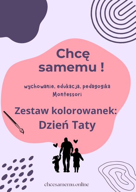 Zestaw kolorowanek: Dzień Taty