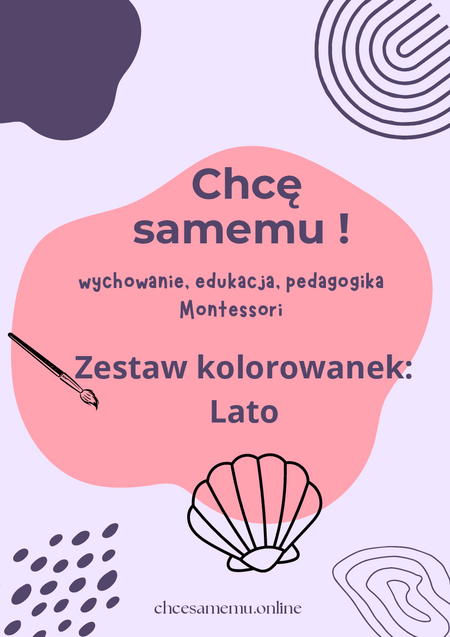 Zestaw letnich kolorowanek