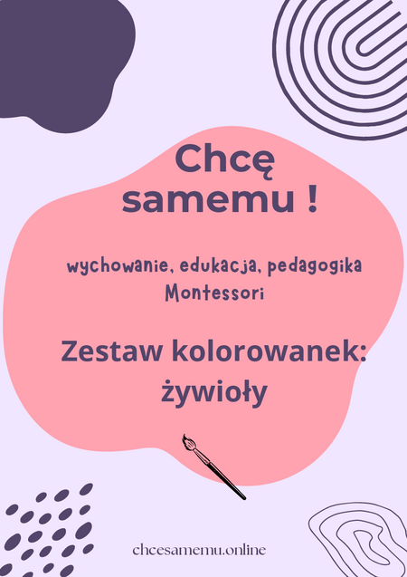 Zestaw kolorowanek: żywioły