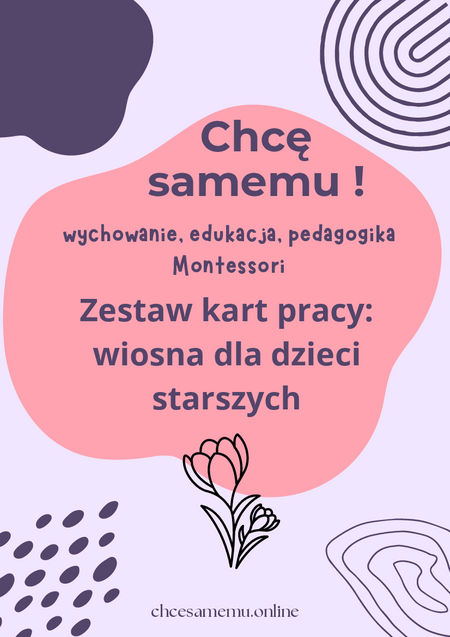 Zestaw kart pracy dla dzieci starszych: wiosna 