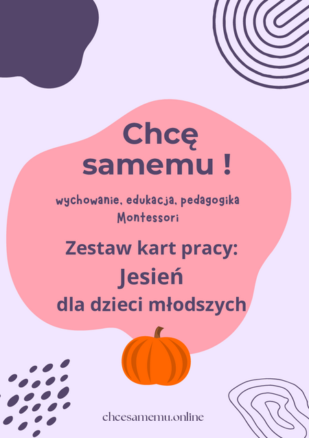 Zestaw kart pracy dla dzieci młodszych: jesień