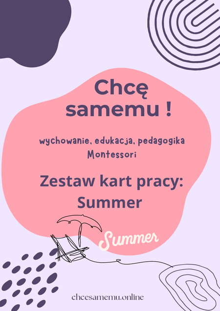 Zestaw kart pracy: summer