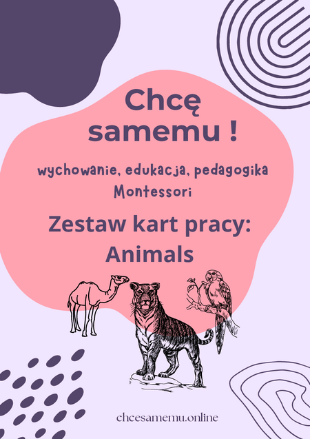 Zestaw kart pracy: animals 