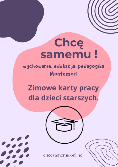 Zimowe karty pracy dla dzieci starszych 