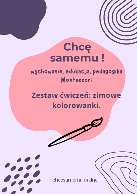 Zimowe kolorowanki